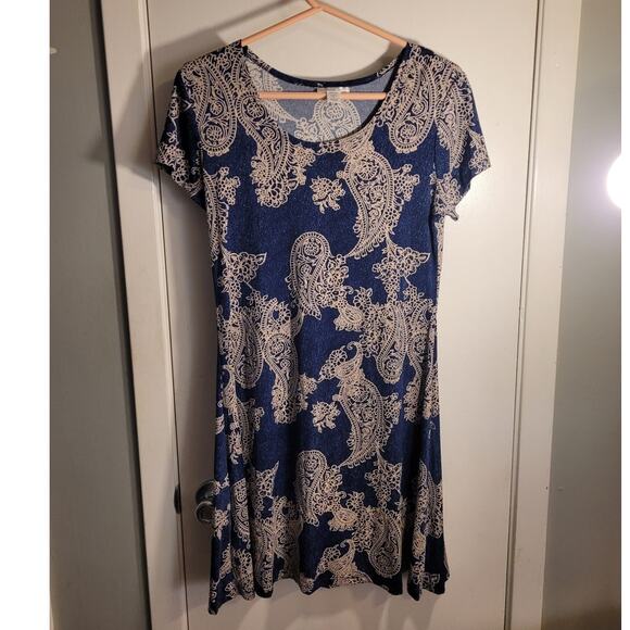 Vasna Anthropologie Style Blue Paisley Slip Dress Sm Boho Indie Cottagecore - Picture 8 of 10